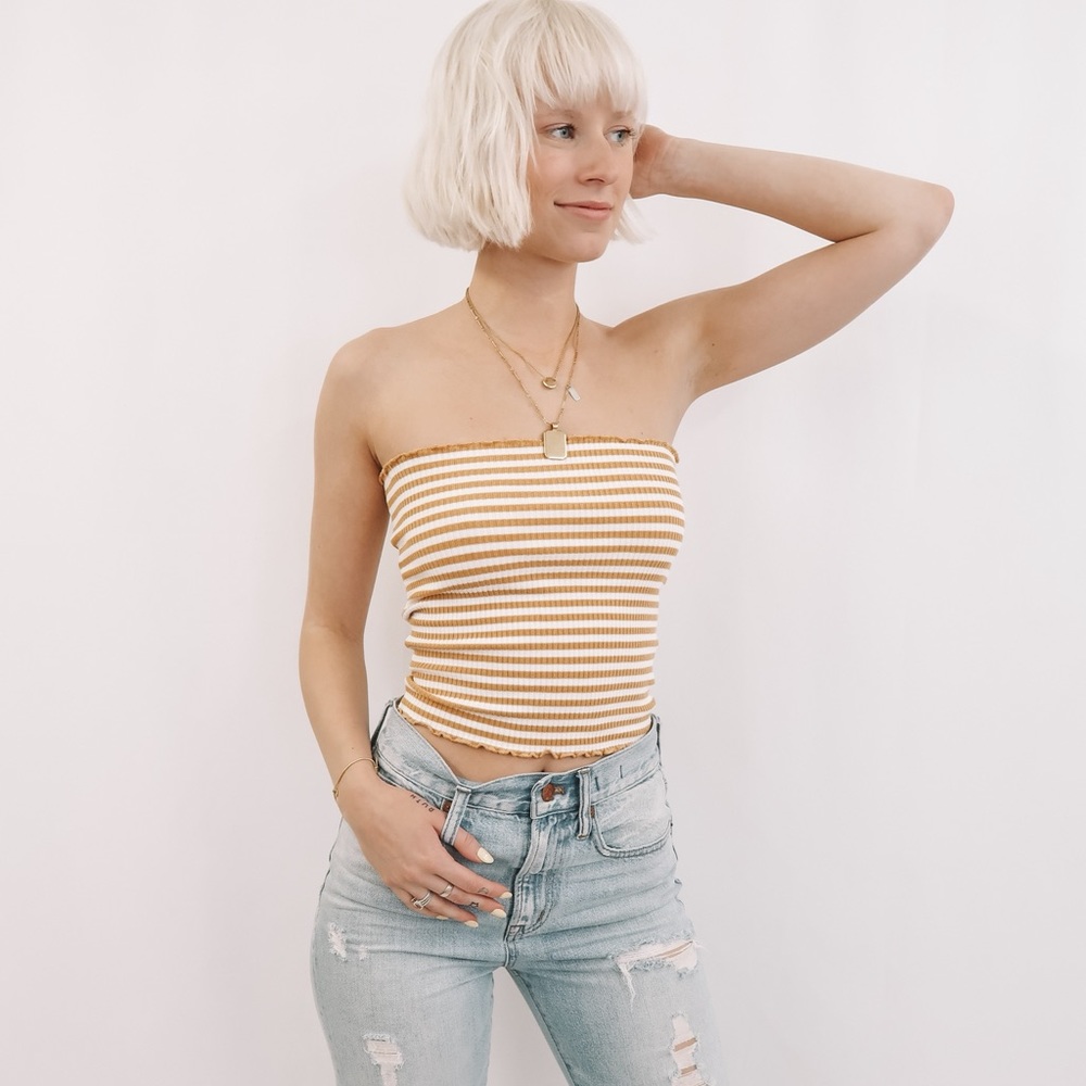 Mustard SoCal Tube Top